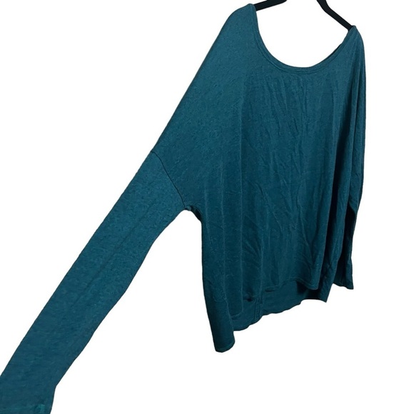 Calia Teal Dolman Split Back Long Sleeve - Picture 6 of 11